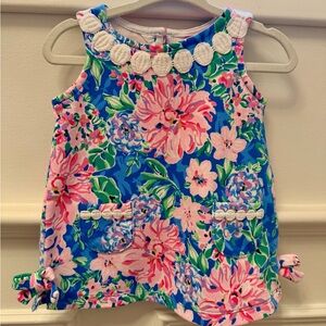 Lilly Pulitzer Baby Floral Baby Dress with Bloomers, 6-12M